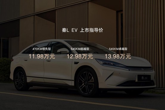 11.98万起！全新智美中级纯电轿车——秦L-EV正式亮相泉城济南！全民智驾时代，年轻人最带感的选择！