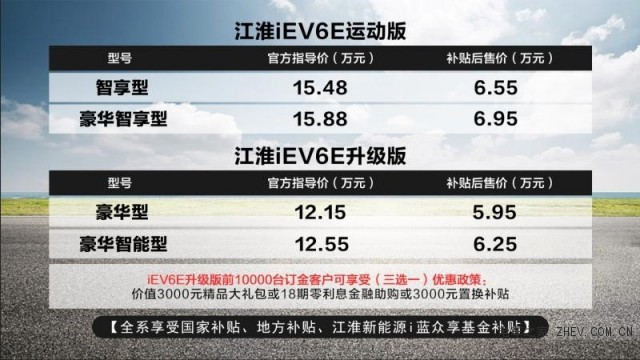 江淮iEV6E双星闪耀联袂上市 补贴后5.95万起